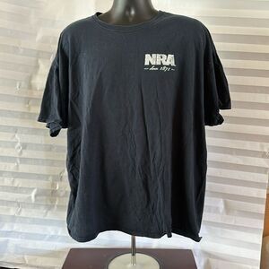 NRA National Rifle Association Men's Logo T-Shirt Dark Blue 3XL Short Sleeve